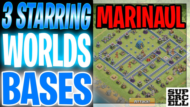 3 Starring Worlds Bases | Marinaul | Th12 | Clash of Clans