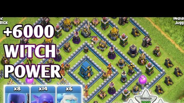 6000+ Pushing replays!! Ice Golem + Witch + Bowler = 3 Star. Th12 pushing Strategy. clash of clans.
