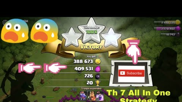 Clash of clans Th 7 Attack Strategy For Farming, War and Trophy Pushing(Clash series Ep-2)