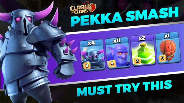 P.E.K.K.A Smash | Th12 Legend league Push Army | Clash of clans