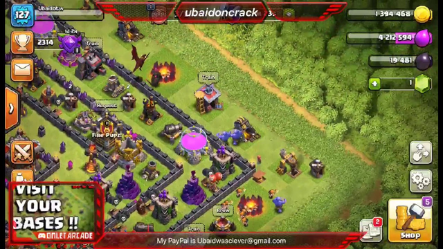 Clash of clans base visiting Come chill English