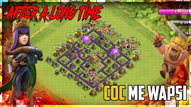 AFTER A LONG TIME | COC ME WAPSI | CLASH OF CLANS | NAWABZADE