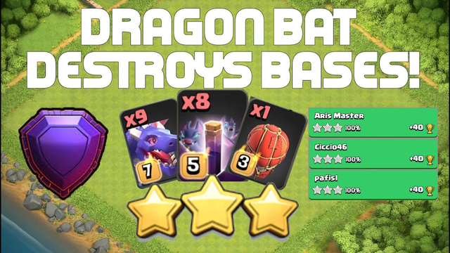 DRAGON BAT IS DESTROYING EVERY BASE! - CLASH OF CLANS