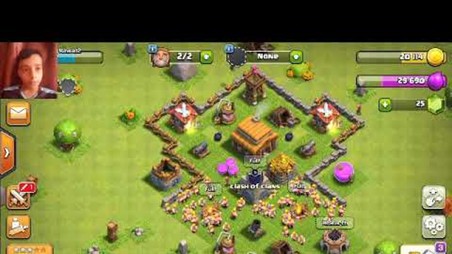 Clash of clans attacking in war #1
