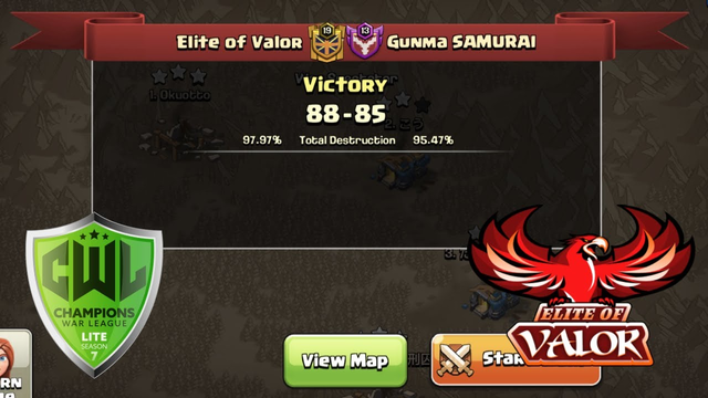 CWL Lite Season 7 WK11: Elite of Valor vs Gunma SAMURAI | War Recap | Clash of Clans