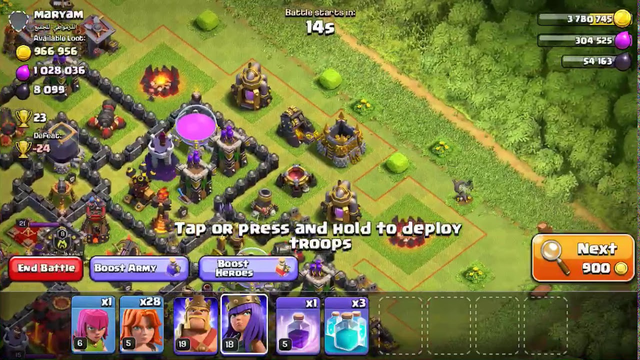 Mass Valk and clone spell raid in clash of clans