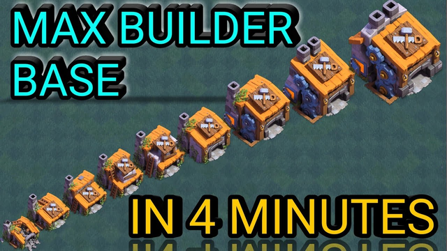 All Building In  Builders Base Upgraded In 4 Minutes |Clash Of Clans |Coc