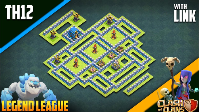 *Mighty* Town hall 12 legend League base - th12 war base (+Link) - clash of clans