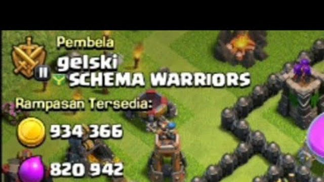 Wow A Base With 1 Millon Loot. Clash of Clans  Indonesia