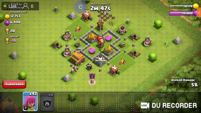 let's pushing in clash of clans private server