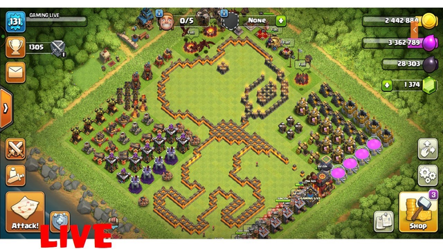 LAVA, BALLOON,DRAGON TROOP ON BATTLE GROUND | CLASH OF CLANS LIVE