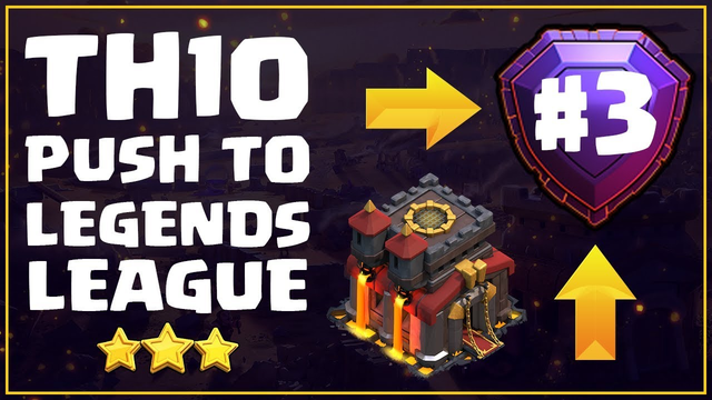 TownHall 10 Push To Legends League #3 | Clash of Clans