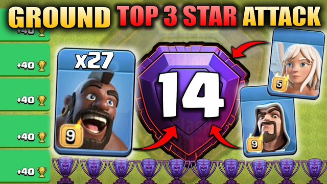 Global Top Legend Leauge Attack - Ground Top 3s Attack - 3star TH12 Legend Base - Clash Of Clans