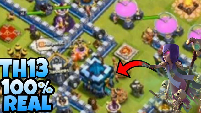 TH13 REAL IMAGE IS HERE HOW LOOK LIKE  KING AND QUEEN NOW 70 AMD W-50 LEVEL CLASH OF CLANS