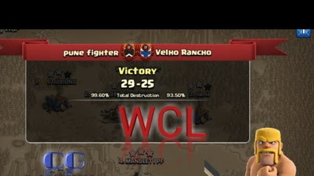 WCL:pune fighter WCL attack ||clash of clans||