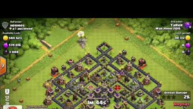Clash of Clans #Th9 vs Th9 with a huge loot