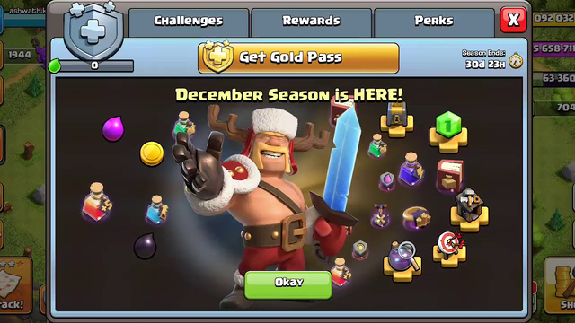 Clash of Clans new Winter season challenges with new hero skin Jolly King