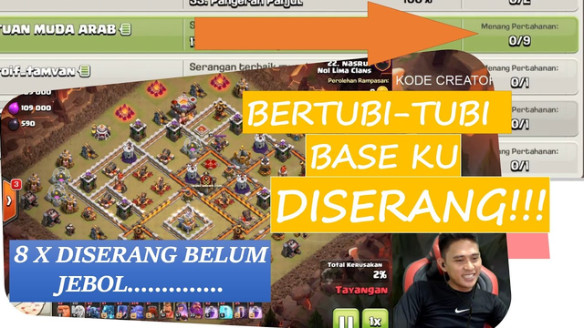 Baseku Dikasih Menyan Biar Ngak Jebol ,Review Base WAR AMPUH COC INDONESIA