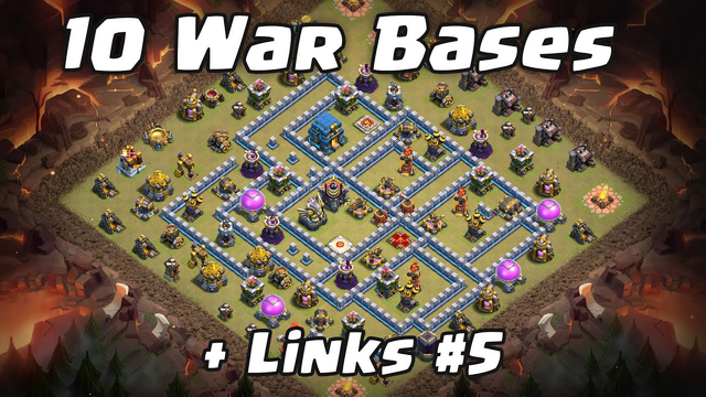 10 War Bases + Links #5 | Clash of Clans