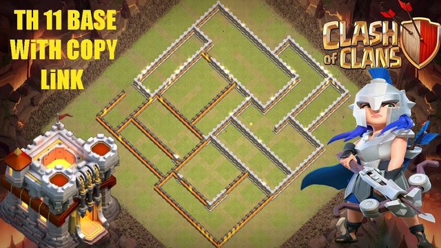 Th 11 Base with copy link (coc TH 11) War base design*Layout*Defense*clash of clans