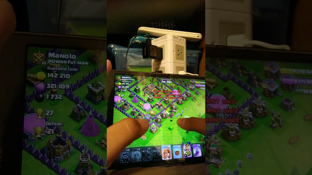 Playing COC Clash Of Clans