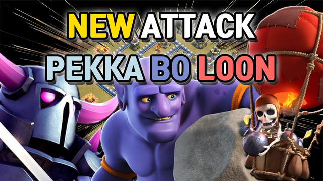 Simple And Powerful 4 Earthquake + 1 Jump PEKKA Bo Loon TH12 Attack 3Star Strategy Clash of Clans