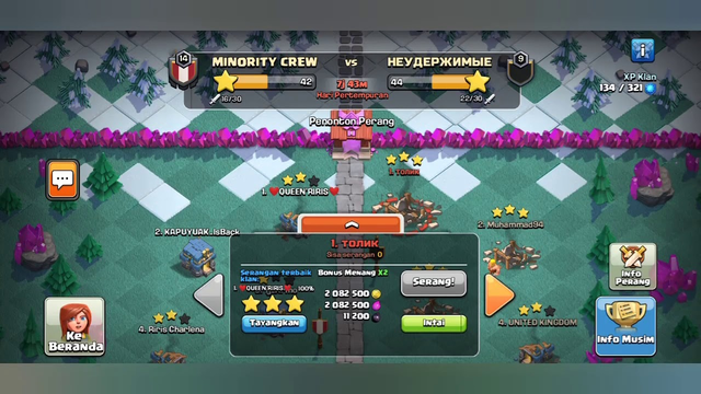 Clash Of Clans Attack Town Hall 12 Menggunakan Bowler Witch