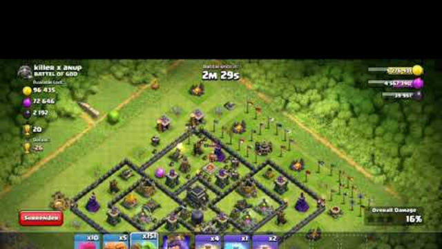 Clash of clans TH10 Attack for loot (globulin)