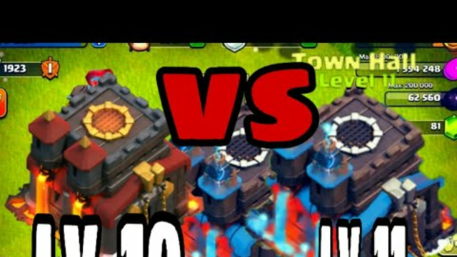 [Clash of clans] townhall lv10 vs townhall level 11 rata