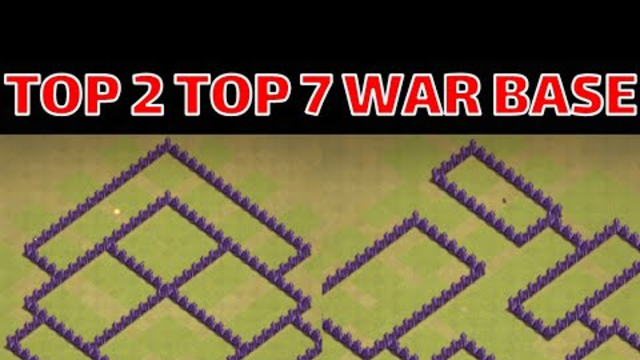 TOP 2 INSANE TH7 WAR BASE WITH LINK LAYOUT. CLASH OF CLANS