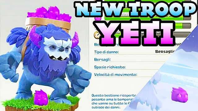 LEAKED NEW YETI TROOP DETAILS | TOWN HALL 13 CLASH OF CLANS UPDATE