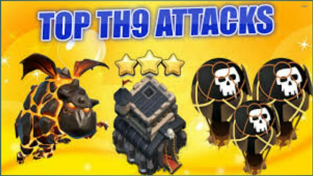 AMAZING!! TH 9 TOP 3 ATTACK STRATEGY 2019 (clash of clans )