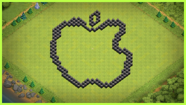 FUNNY | CREATIVE | APPLE | BASE LAYOUT WITH COPY LINK | CLASH OF CLANS