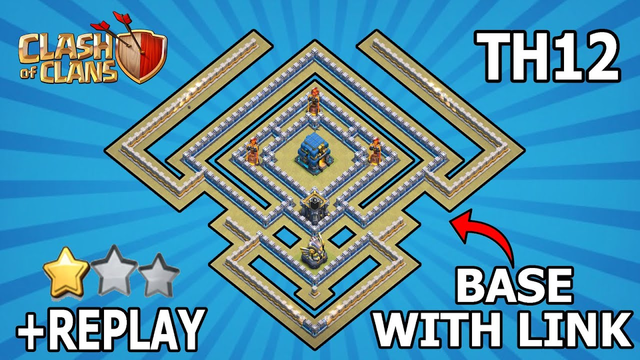 TH12 WAR AND TROPHY BASE ANTI 2 STARS | BASE LAYOUT COPY LINK | LINK IN DESCRIPTION | Clash of Clans
