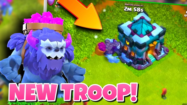 THE NEW YETI TROOP FINALLY REVILED IN CLASH OF CLANS! TH13 UPDATE!!!