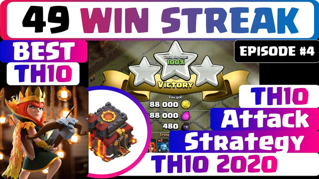 *NEW* BEST TH10 | VALKYRIE ATTACK STRATEGY | TH10 WAR BASE 3 STAR | Clash of Clans (COC)