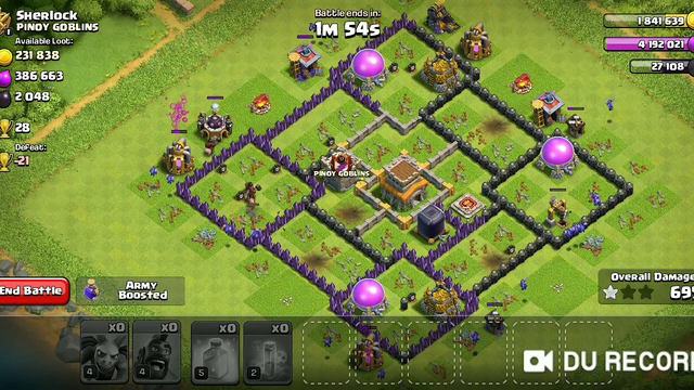 CLASH OF CLANS | TOWN HALL 8 BASE | HOGS STRATEGY ATTACK