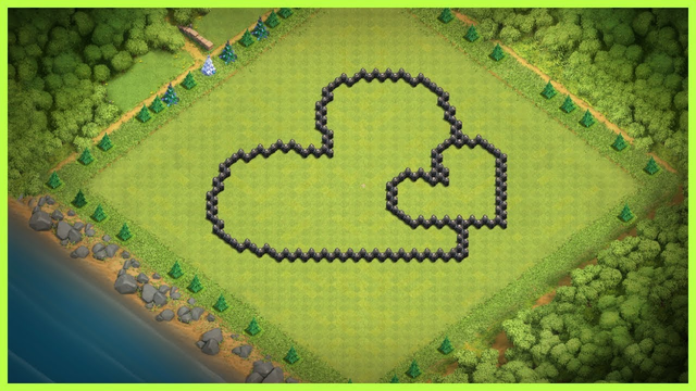 FUNNY | CREATIVE |  HEART 2 | BASE LAYOUT WITH COPY LINK | CLASH OF CLANS