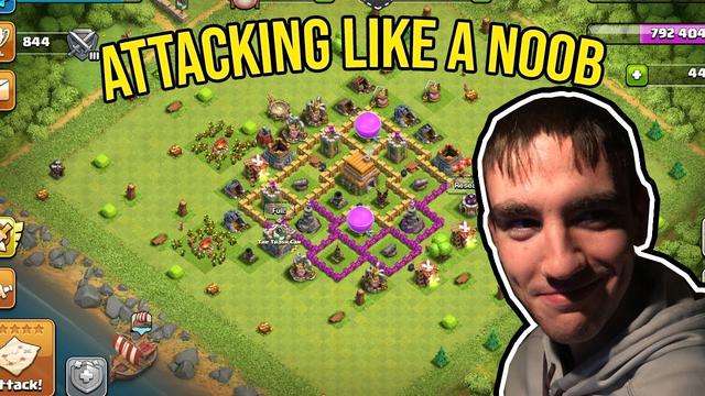 CLASH OF CLANS ATTACKING LIKE A NOOB #1
