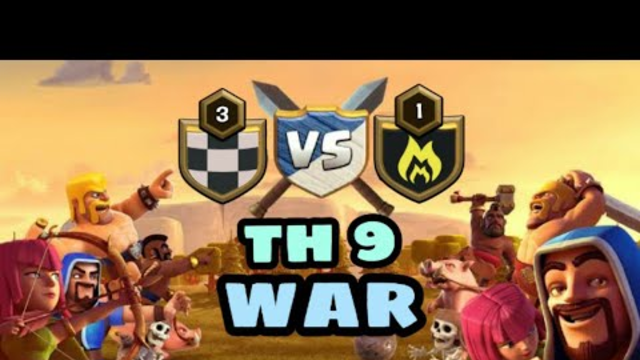 || TH 9 best war 30 vs 30 || best war attack reply || clash of clans