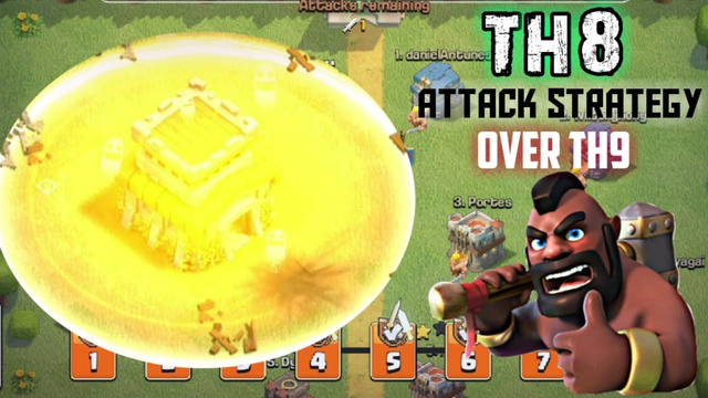 CLASH OF CLANS| TH8 STRATEGY THAT CAN DEFEAT TH9 BASES