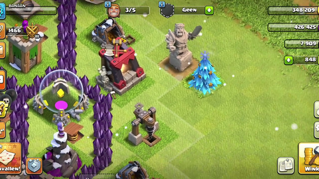 Clash of Clans new christmas tree.