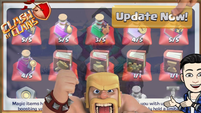 Town hall 13 Update! Use Magic item!! Clash of Clans