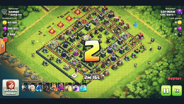 My lucky moments of Clash of clans.