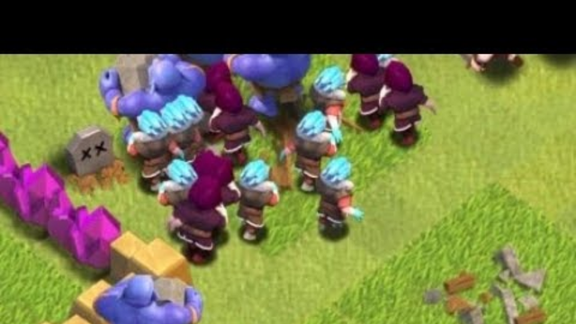Clash of Clans: First Video featuring goblin ice wizard spam attack