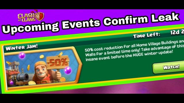 Clash of Clans Upcoming Events Confirm leaks - Coc Metal militia - Coc 1 Gem Army boost-Coc