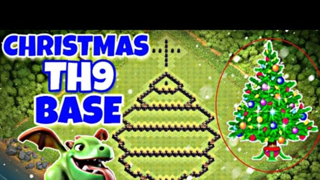 Amazing Th9 Christmas Tree Base Layout | Trophy/Farming Base With Link | Clash Of Clans