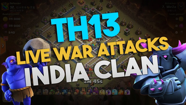Th13 New War attack Strategies | India Clan | Clash of Clans