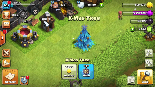 2019 Christmas Tree Obstacle Clash of Clans