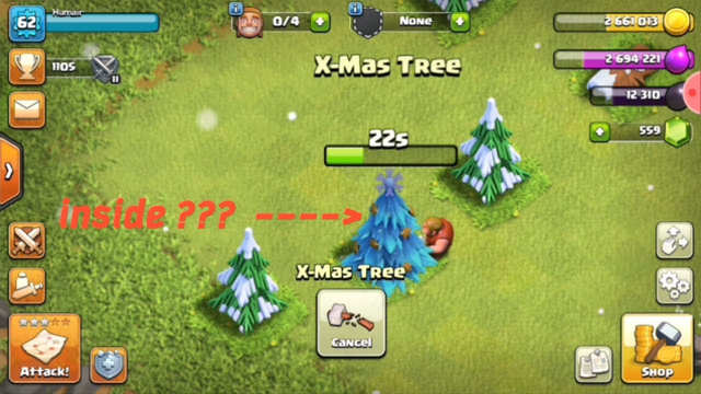 What's inside blue Christmas tree | Clash of Clans/mobile game